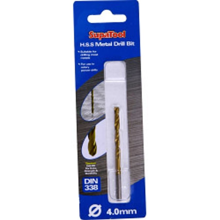 Titanium Coated HSS Drill Bits 4x75mm