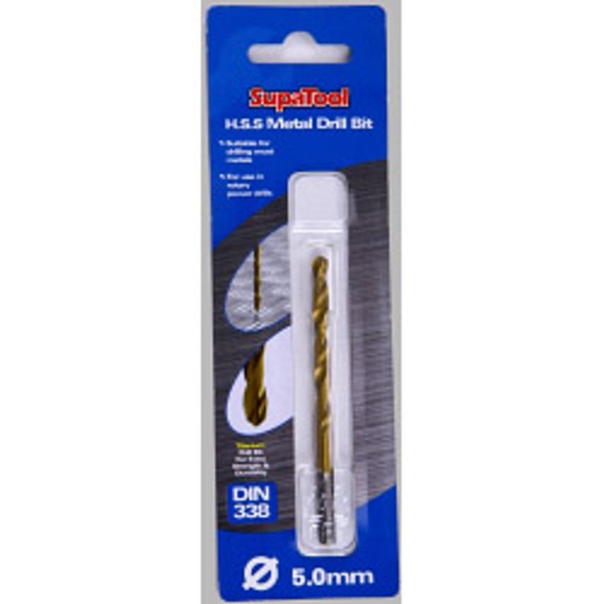 Titanium Coated HSS Drill Bits 5x86mm