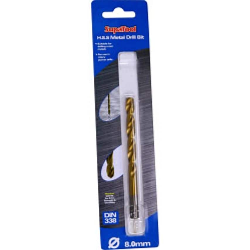 Titanium Coated HSS Drill Bits 8x117mm