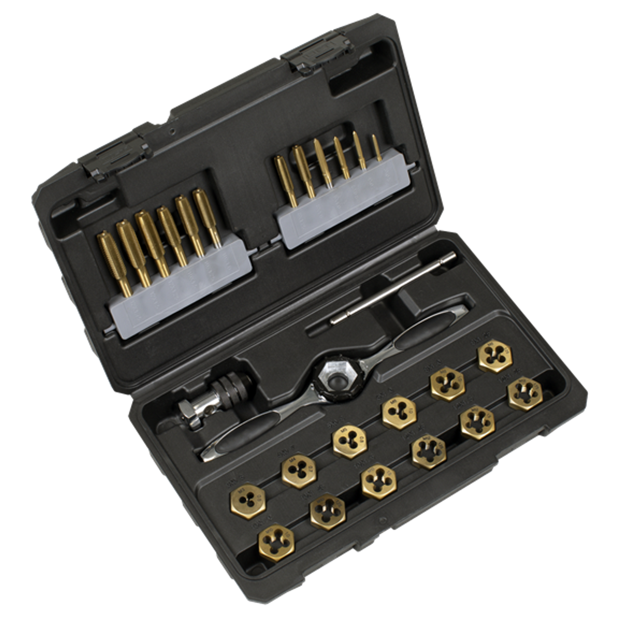 Titanium Coated Hexagonal Tap & Die Set 26 Piece