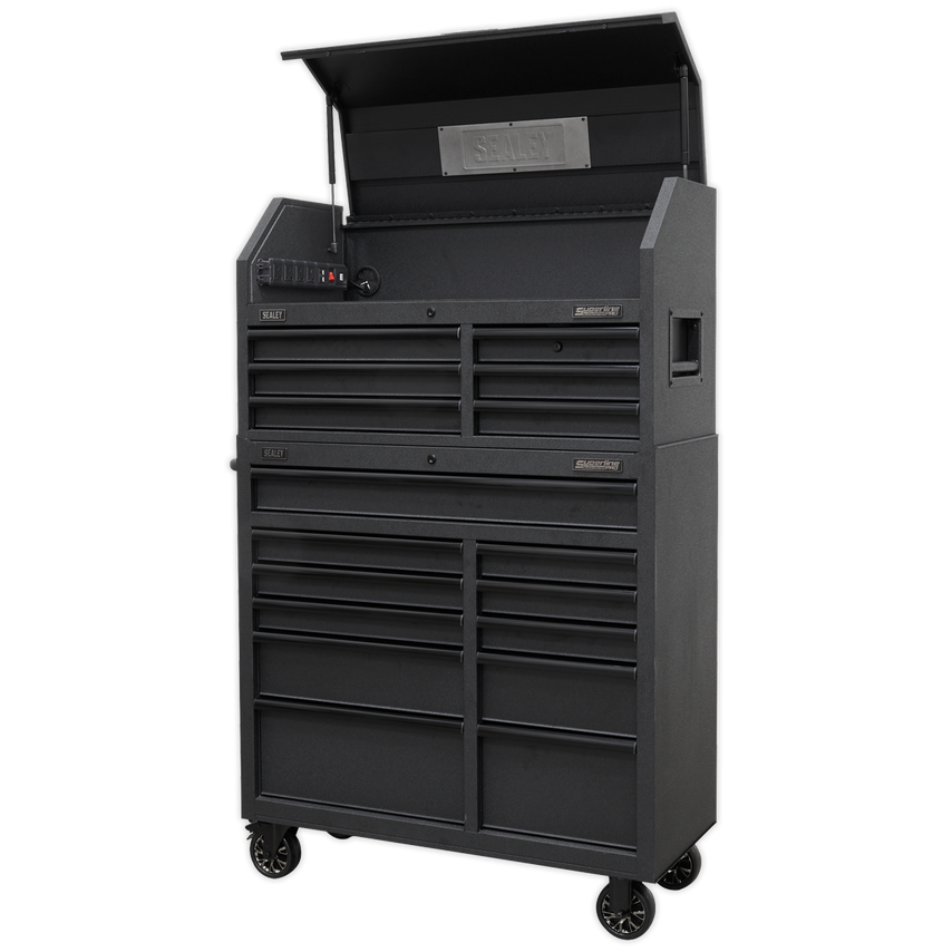 Tool Chest 17 Drawer Combination Soft Close Drawers with Power Bar