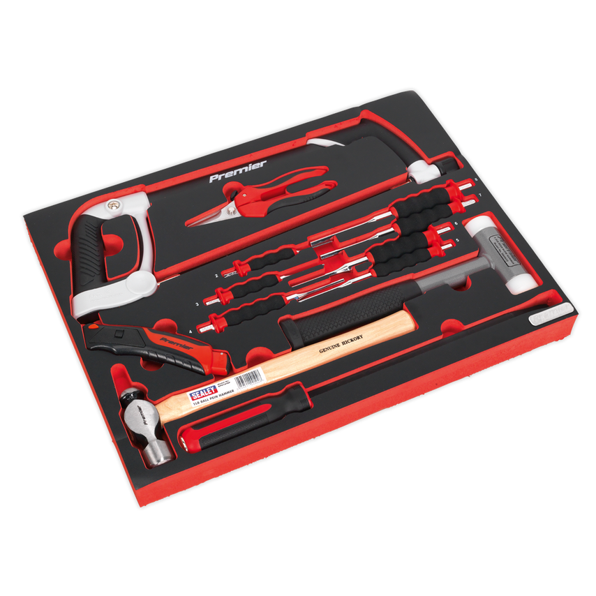 Tool Chest Combination 14 Drawer with Ball Bearing Slides - Black &446 Piece Tool Kit