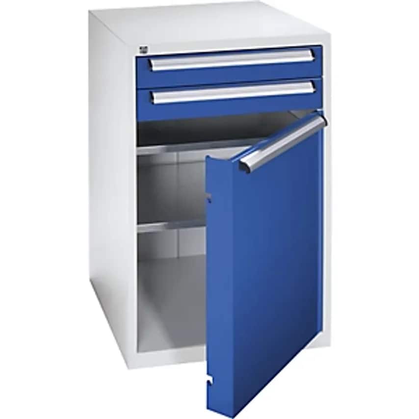 Tool Cupboard, Width 600mm, Height 1000mm, Drawers - 2 X 100mm, Door 1 X 700mm