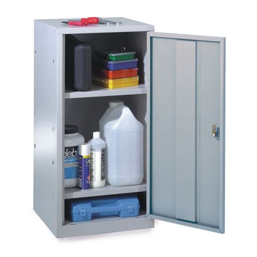 Tool Cupboards, Single Dark Grey Door, Body and 2 Shelves
