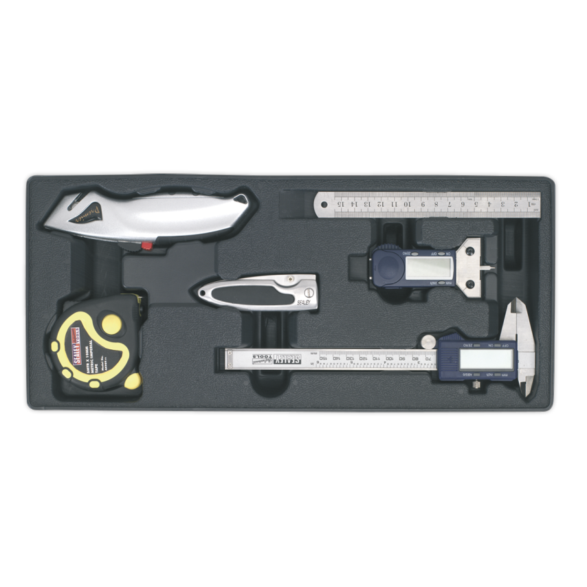 Tool Tray with Measuring & Cutting Set 6PC
