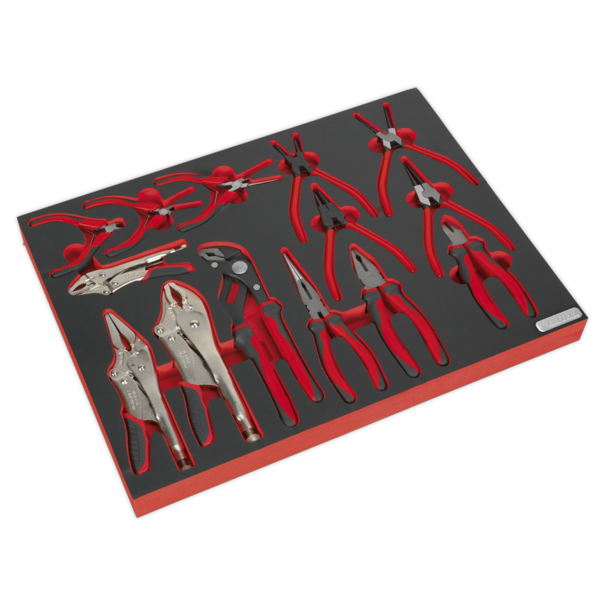 Tool Tray with Pliers Set 14 Piece