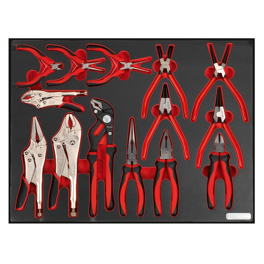 Tool Tray with Pliers Set 14 Piece