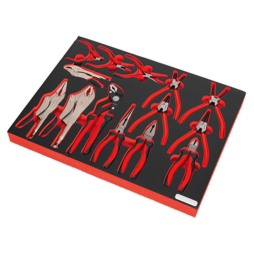 Tool Tray with Pliers Set 14 Piece
