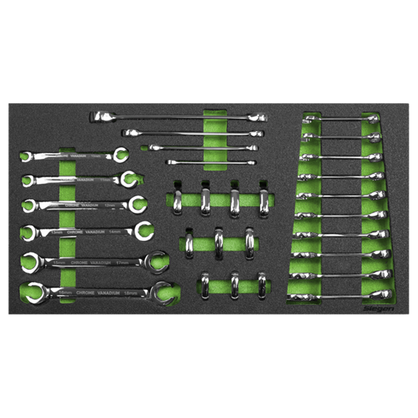 Tool Tray with Specialised Spanner Set - 30 Piece