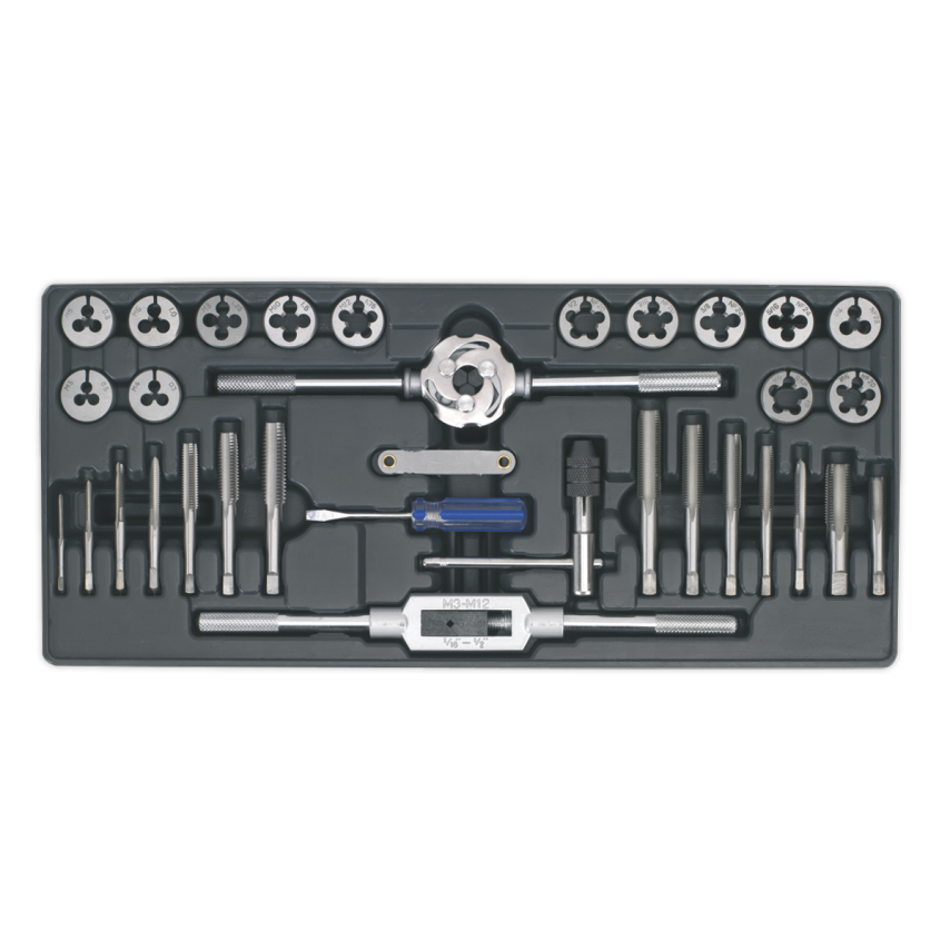Tool Tray with Tap & Die Set 33PC