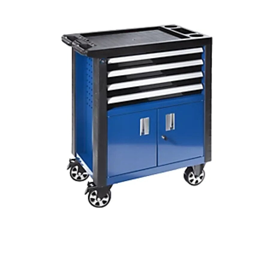 Tool Trolley, With 4 Drawers And Double Doors, HxWxD 975 X 765 X 465mm