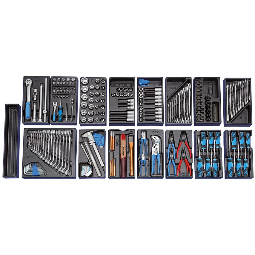 Tool assortment with tool trolley