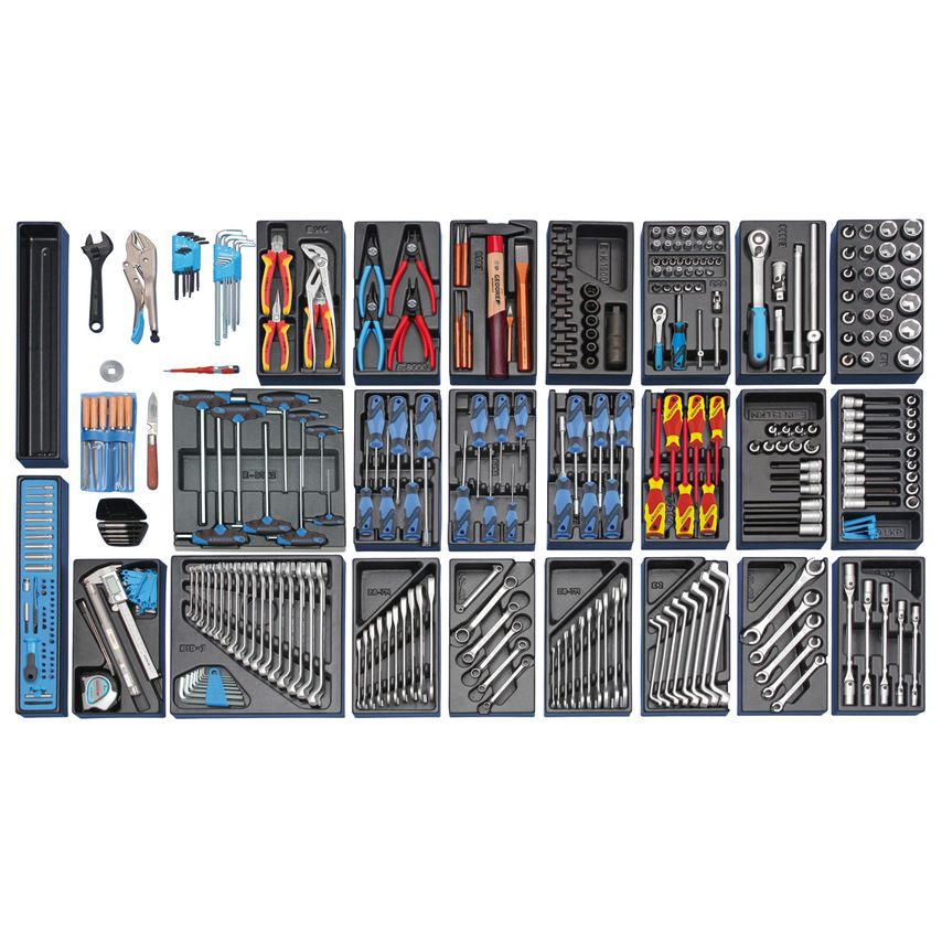 Tool assortment with tool trolley