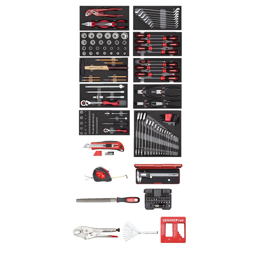 Tool set i.t.trolley MECHANIC bl. 166pcs