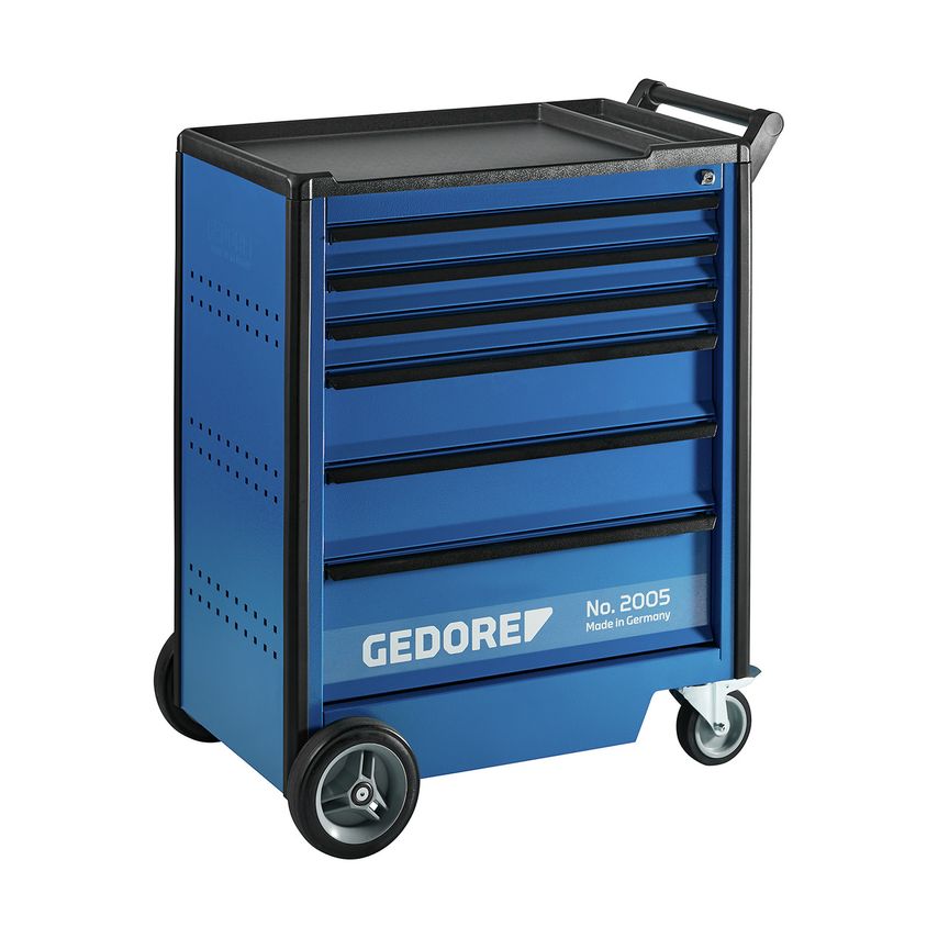 Tool trolley with 6 drawers
