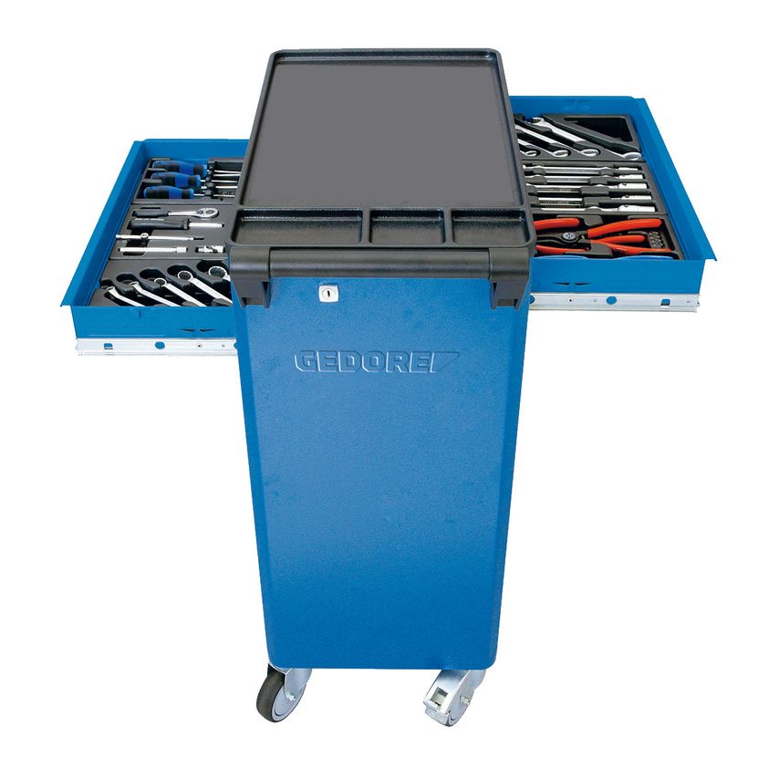 Tool trolley with 6 drawers