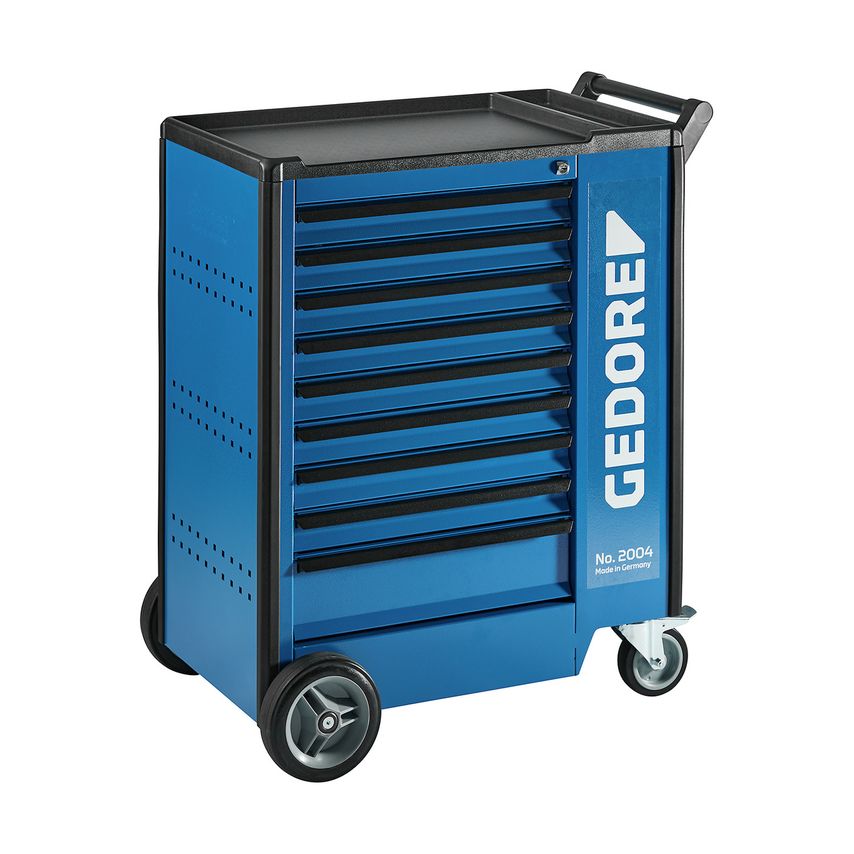 Tool trolley with 9 drawers