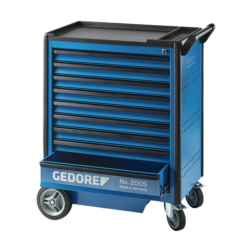 Tool trolley with 9 drawers