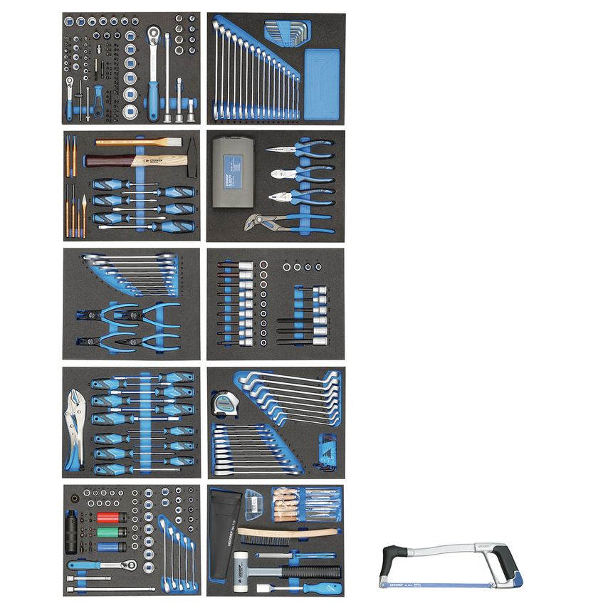 Tool trolley with assortment