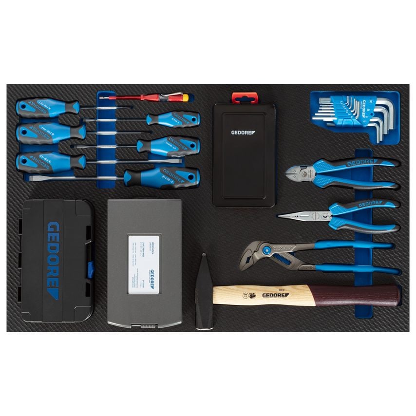 Tool trolley with assortment