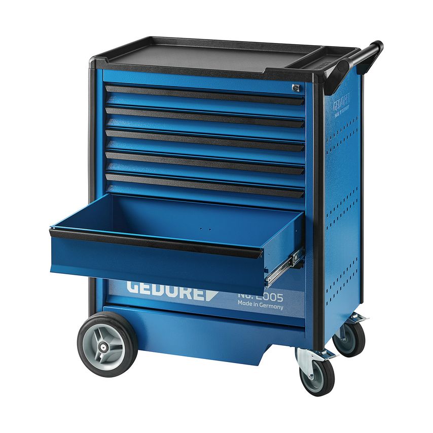 Tool trolley with safe locking drawers
