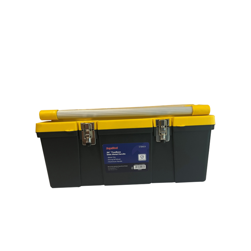 Toolbox with Metal Handle 24"