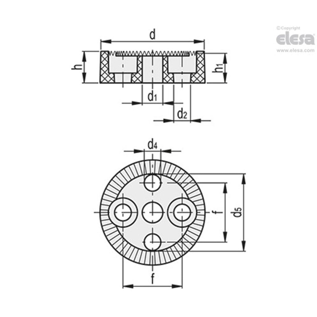 Toothed clamping element-RDB.32-60-F