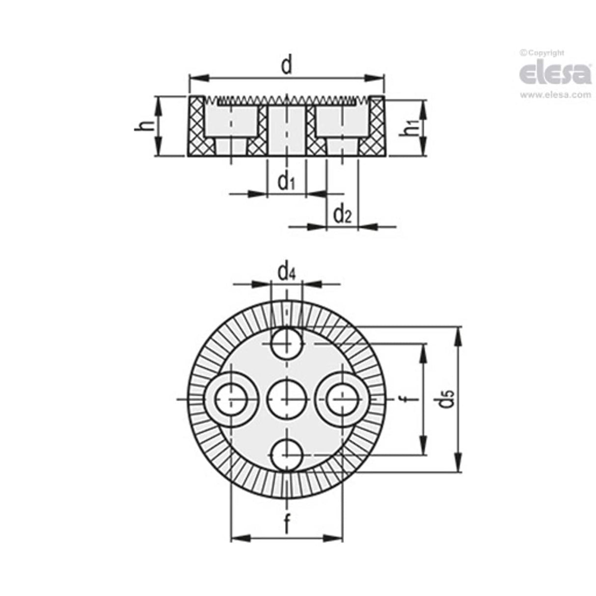 Toothed clamping element-RDB.40-60-F