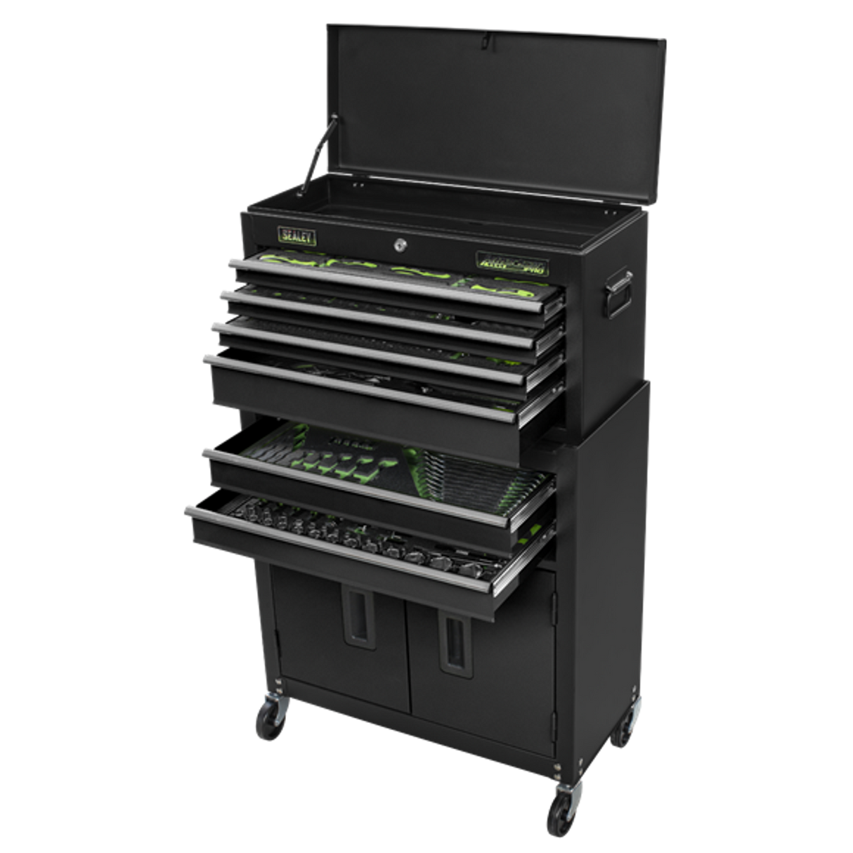 Top Chest & Rollcab Combination 6 Drawer with Tool Kit 247 Piece