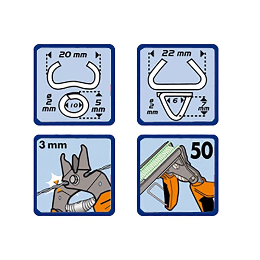 Top Grafer 20/22 Hog Ring Pliers With Magazine EDM0411