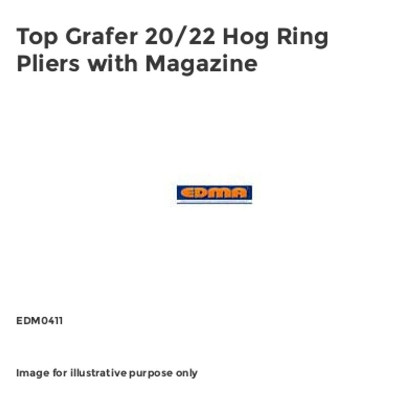 Top Grafer 20/22 Hog Ring Pliers with Magazine