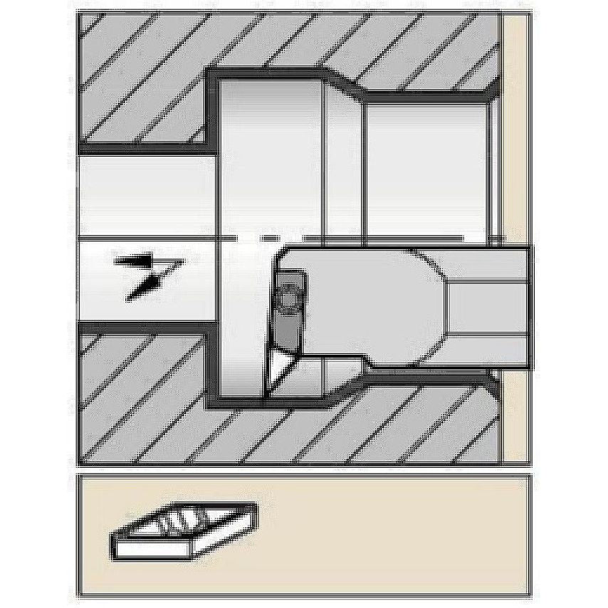 Top Notch Clamping Boring Bar D1.25 L12 A20TNVLCR3A