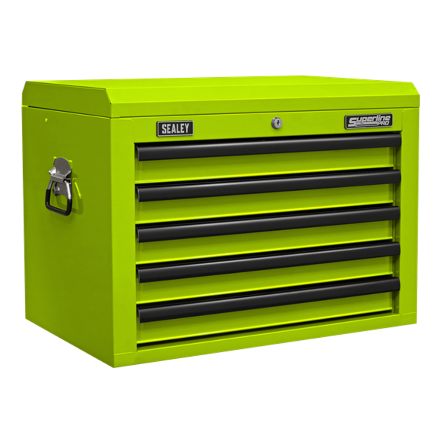 Topchest 5 Drawer with Ball-Bearing Slides - Green/Black
