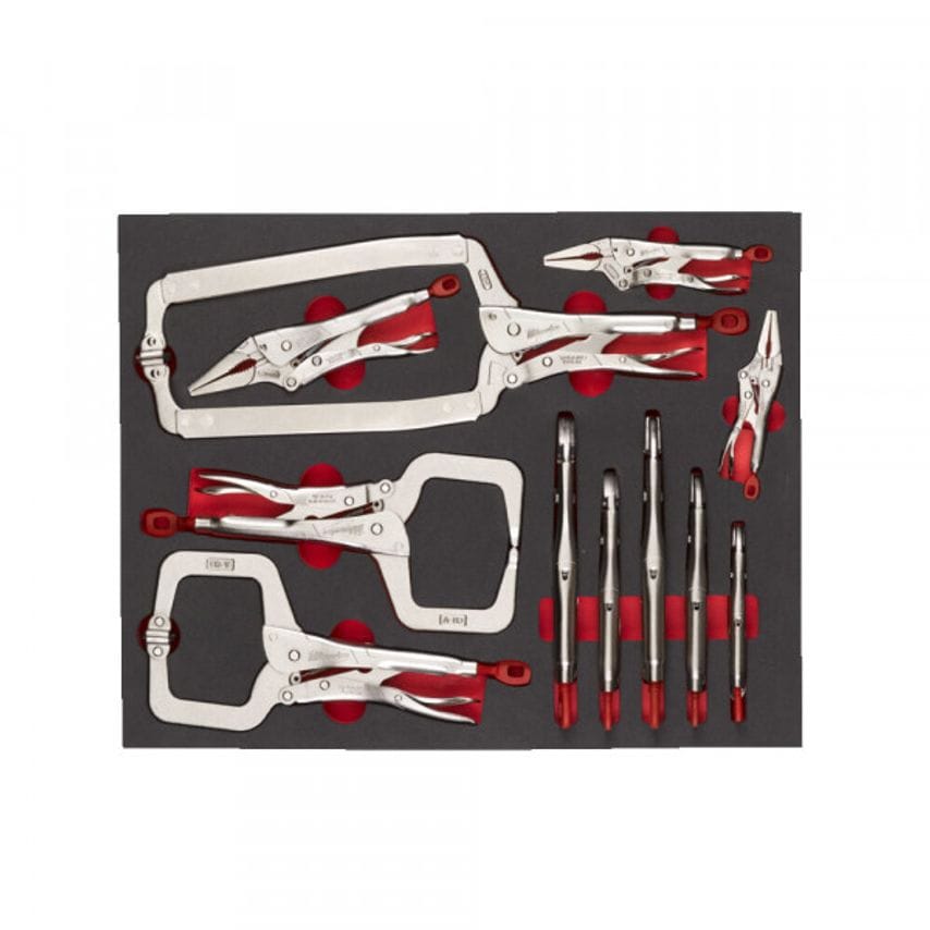 Torque Lock Locking Pliers Set Foam Insert 11  Piece