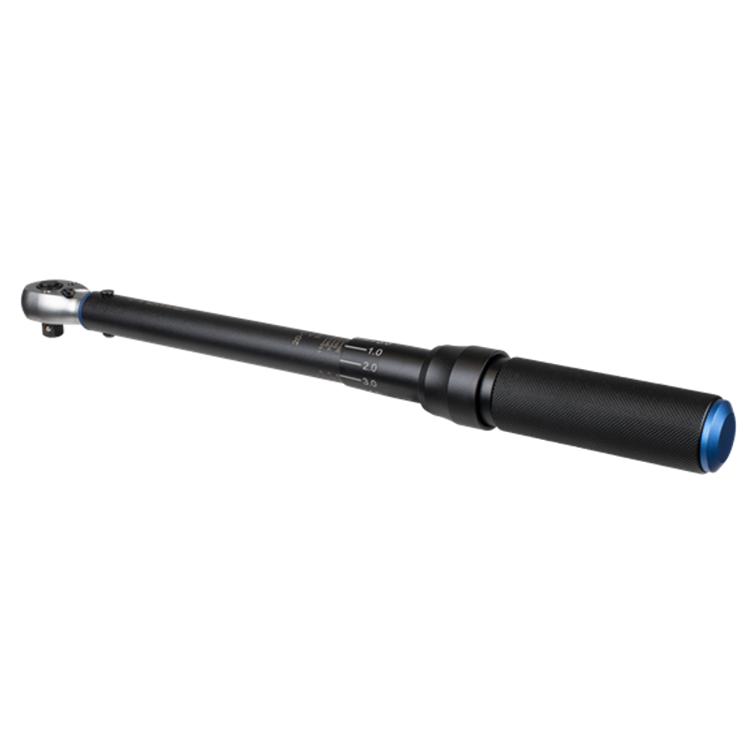 Torque Wrench Micrometer Style 3/8in Square Drive Calibrated 20-120Nm - Premier Black