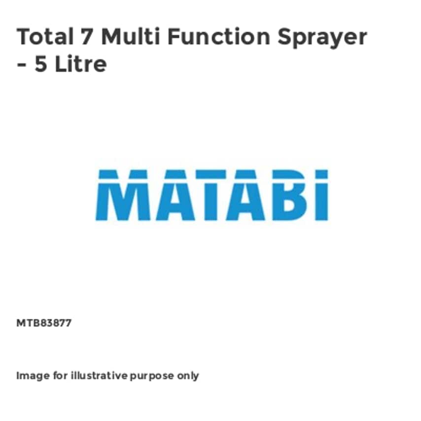 Total 7 Multi Function Sprayer - 5 Litre MTB83877