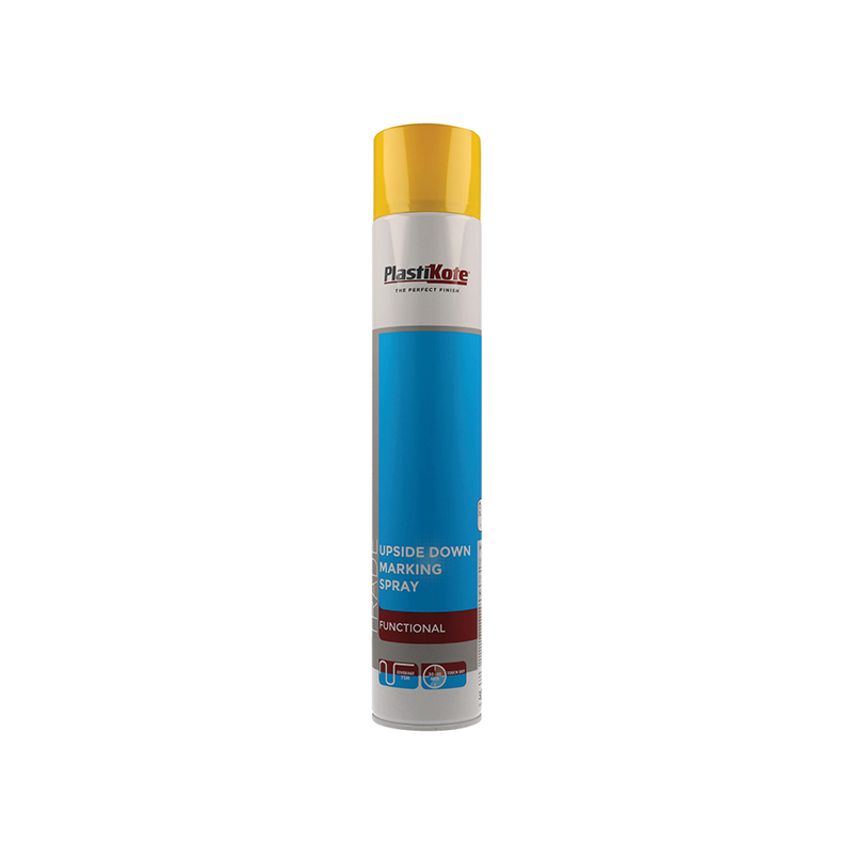 Trade Upside Down Marking Spray Paint Yellow 750ml PKT71032