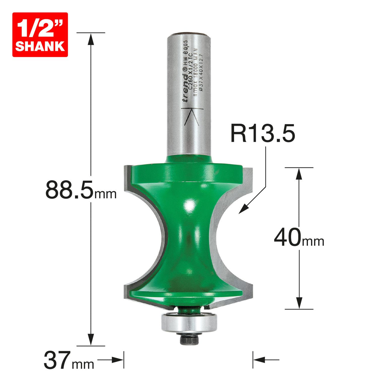 Traditional Torus Cutter - C260X1/2TC