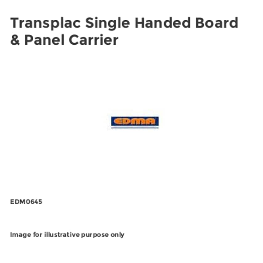 Transplac Single Handed Board & Panel Carrier