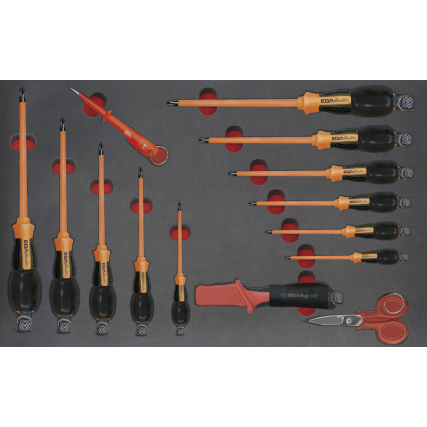 Tray - Set of Screwdrivers 1000V Antidrop ACO