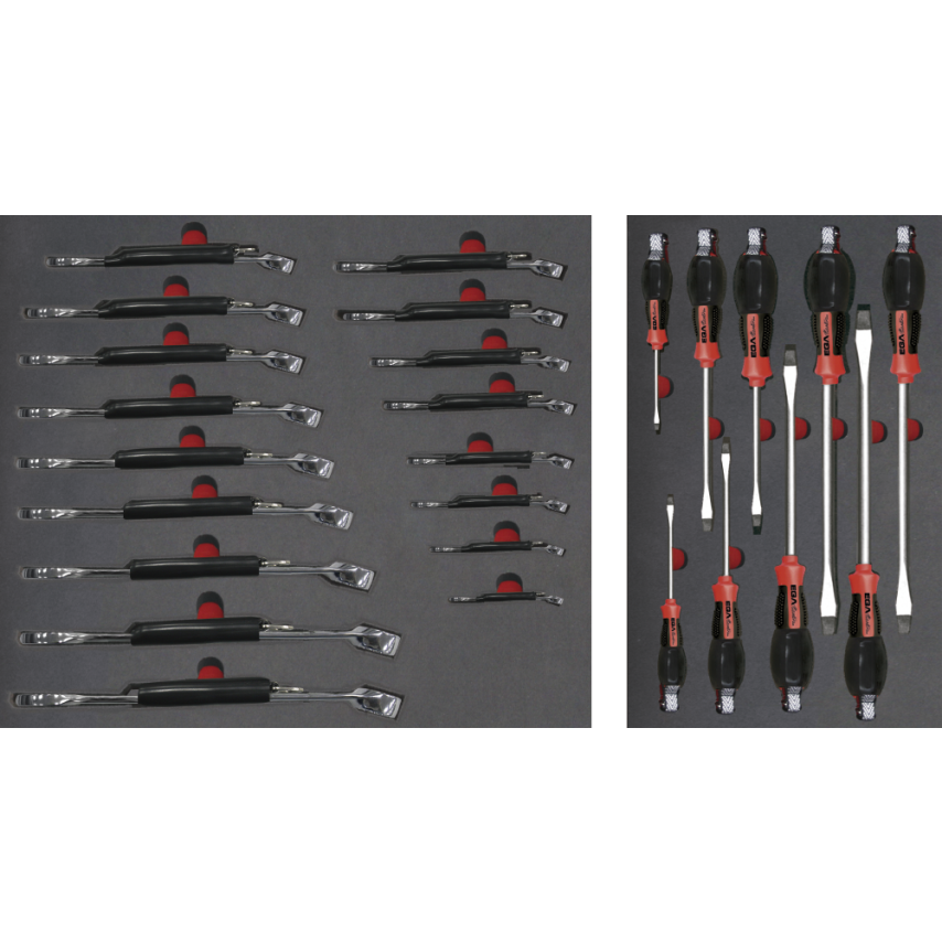 Tray of 26 Pieces Antidrop ACO