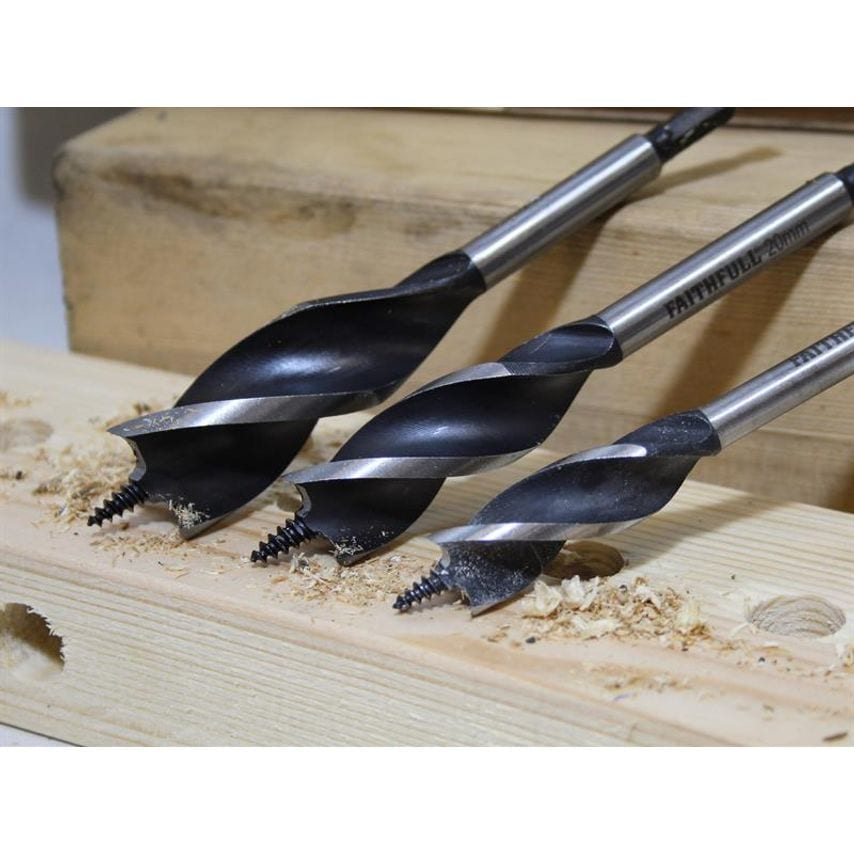 Tri-Point Speed Auger Bit Set, 3 Piece FAITPASET3PC