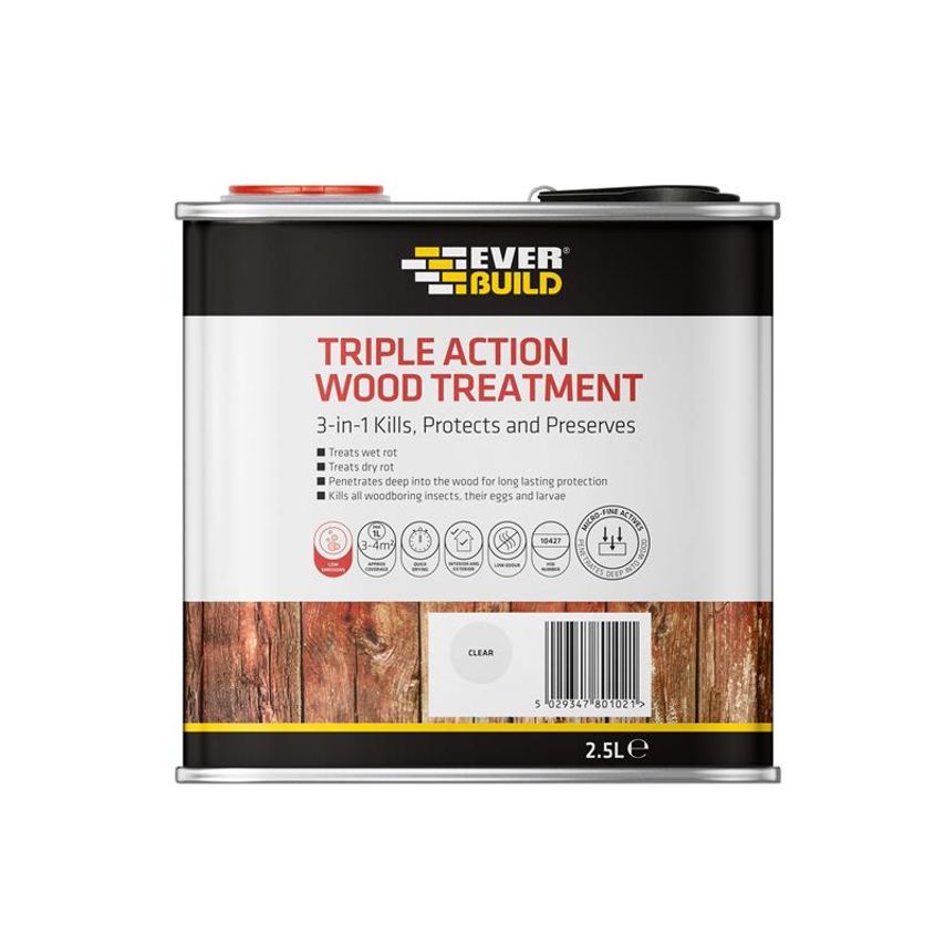 Triple Action Wood Treatment 2.5 litre EVBLJUN02