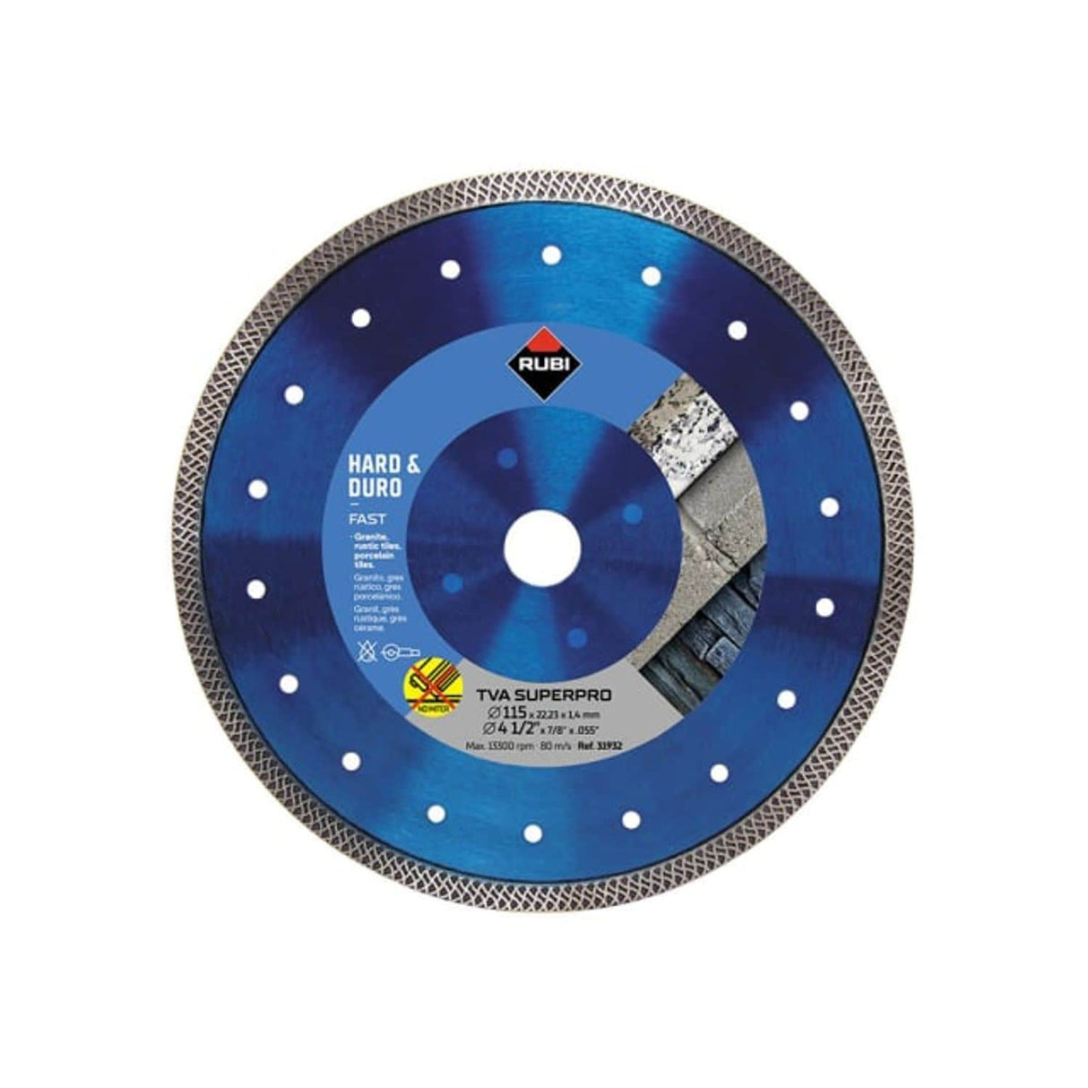 Tva 115 SuperPro Turbo Viper Diamond Blade - 115mm