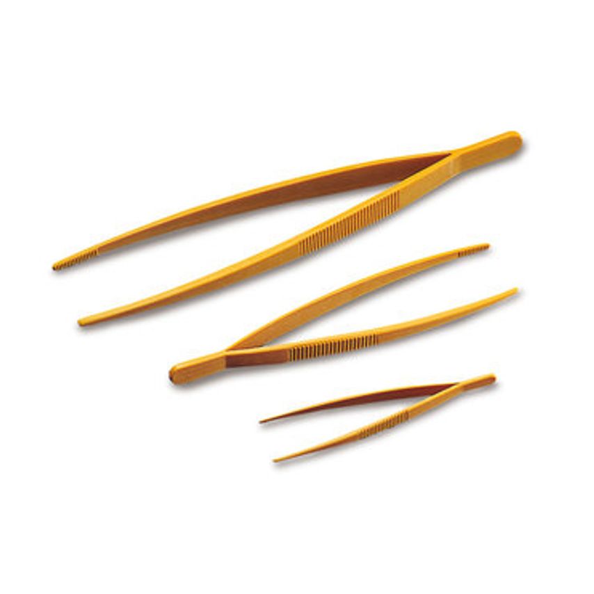 Tweezers Pom Yellow L 118 mm 5 Units - Pack of 5