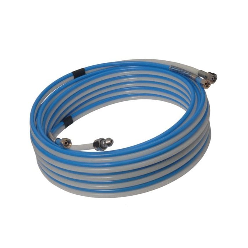 Twin Air & Fluid Hose 20Mtrs 1/4 & 3/8 BSP Threads