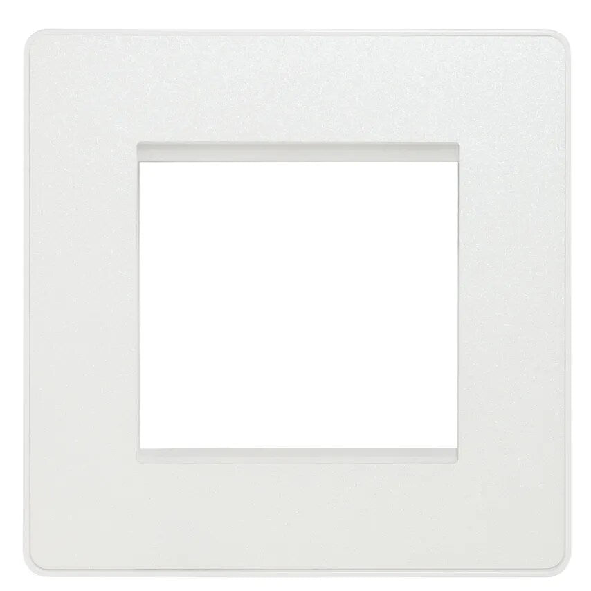 Twin Euro F/Plate White - 2501483769