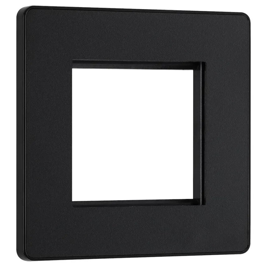 Twin Euro Frnt/Plate Black