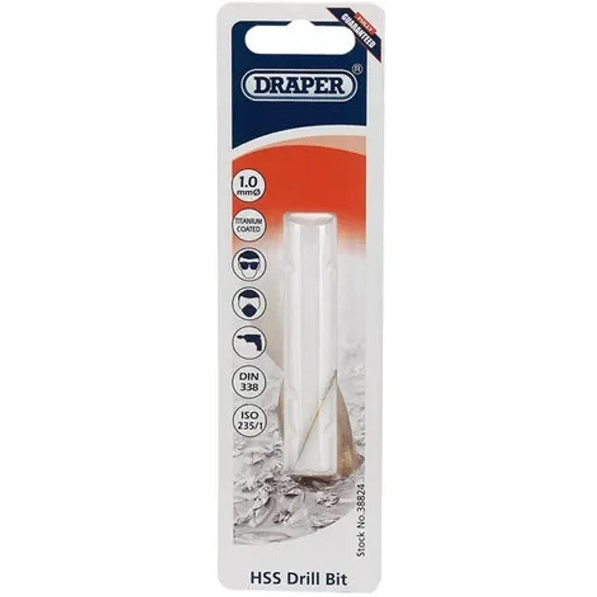 Twist Drill Metric 1.0mm HSS Titanium