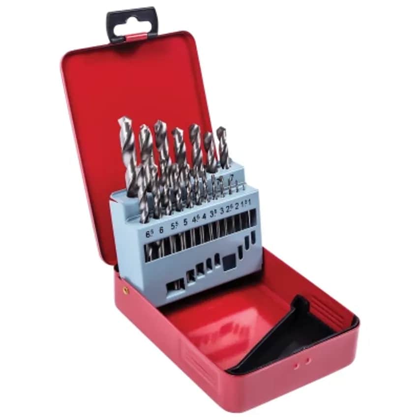 Twist Drill Set 19 Piece 1-10mm HSS